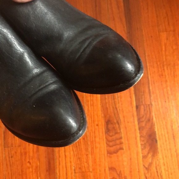 Alexander Wang Kori Black Leather Ankle Booties Sz 40 - Picture 5 of 9